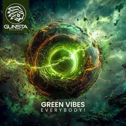 Everybody! album by Green Vibes - Drum and Bass Cover Art