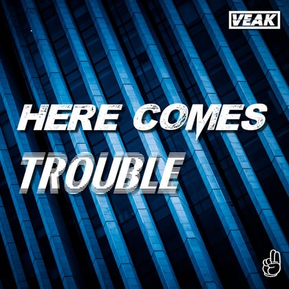 Here Comes Trouble album by Salaryman & Veak - Drum and Bass Cover Art