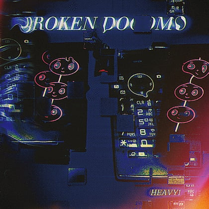 Broken Docomo album by Heavy1 - Drum and Bass Cover Art