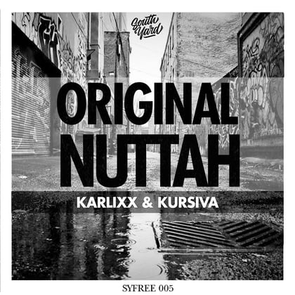 Original Nuttah album by Kursiva - Drum and Bass Cover Art