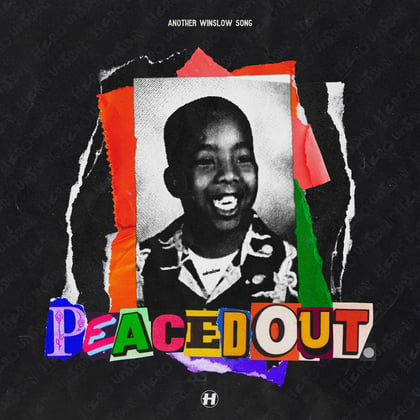 Peaced Out album by Winslow - Drum and Bass Cover Art