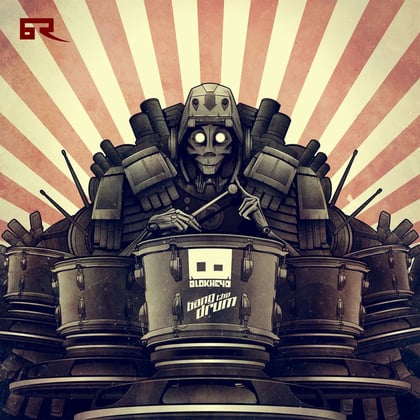 Bang the Drum / Distant album by BLOKHE4D - Drum and Bass Cover Art