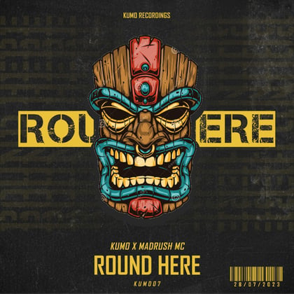 Round Here album by Kumo & Madrush MC - Drum and Bass Cover Art