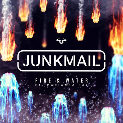 Fire & Water (feat. Marianna Ray) album by Junk Mail - Drum and Bass Cover Art