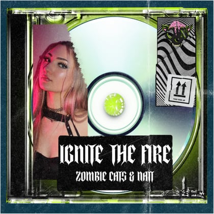 IGNITE THE FIRE album by Zombie Cats - Drum and Bass Cover Art