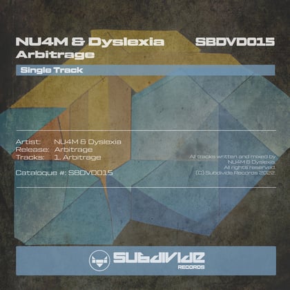 Arbitrage album by Nu4m - Drum and Bass Cover Art