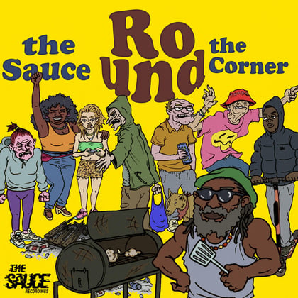Round the Corner / On a Mission album by The Sauce - Drum and Bass Cover Art