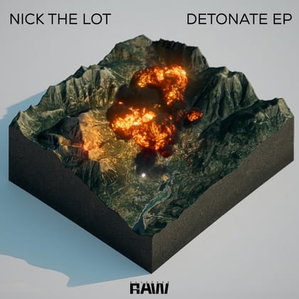 Detonate album by Agro & Nick The Lot - Drum and Bass Cover Art
