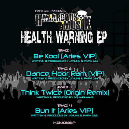 Health Warning album by Jayline - Drum and Bass Cover Art