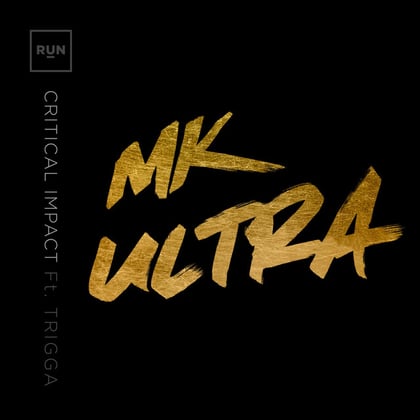 Mk Ultra album by Critical Impact - Drum and Bass Cover Art