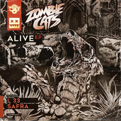 Alive EP album by Zombie Cats - Drum and Bass Cover Art