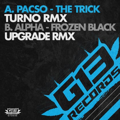 The Trick (Turno Remix) / Frozen Black (Upgrade Remix) album by Pacso - Drum and Bass Cover Art