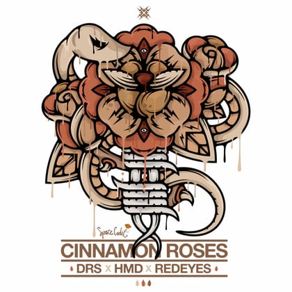 Cinnamon Roses album by Brijawa, DRS, Redeyes & HMD - Drum and Bass Cover Art