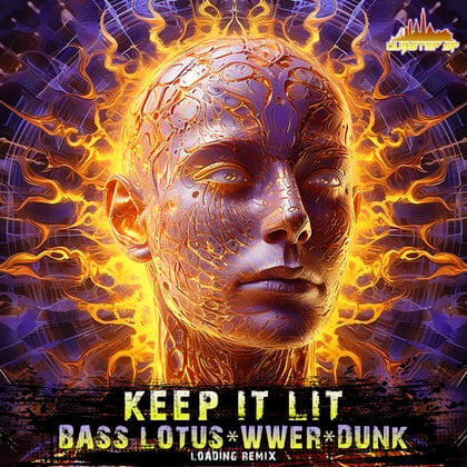 Keep It Lit (Loading Remix) album by Dunk, wwer & Bass Lotus - Drum and Bass Cover Art