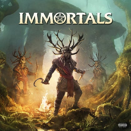 Immortals album by Mr Traumatik & NamaShaiYoga - Drum and Bass Cover Art
