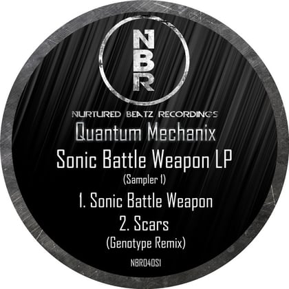Sonic Battle Weapon LP (Sampler 1) album by Quantum Mechanix - Drum and Bass Cover Art