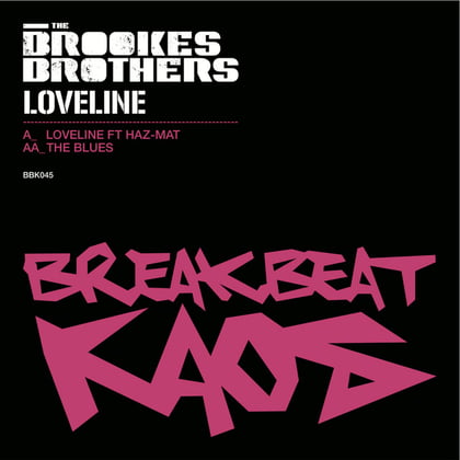 LoveLine album by Brookes Brothers - Drum and Bass Cover Art