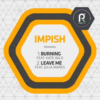 Burning / Leave Me (feat. Julia Marks) album by Impish - Drum and Bass Cover Art