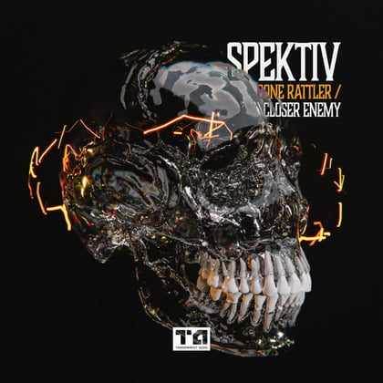 Closer Enemy / Bone Rattler album by Spektiv - Drum and Bass Cover Art