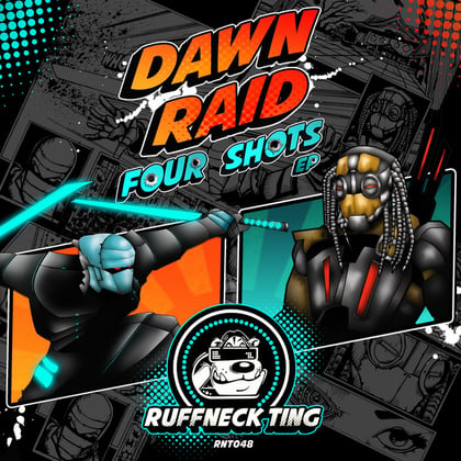 Four Shots album by Bru-C, Dawn Raid, Jinx & Bou - Drum and Bass Cover Art