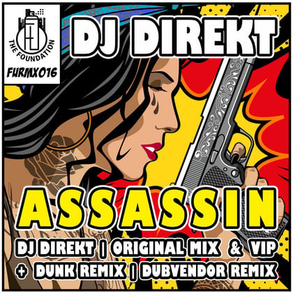 Assassin album by DJ Direkt & Dunk - Drum and Bass Cover Art