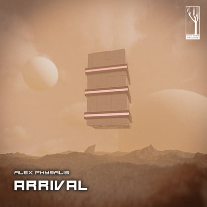 Arrival album by Alex Physalis - Drum and Bass Cover Art