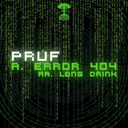 Error 404 / Long Drink album by Pruf - Drum and Bass Cover Art