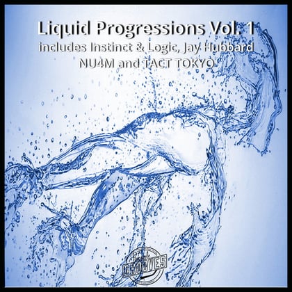 Liquid Progressions, Vol. 1 album by Nu4m - Drum and Bass Cover Art