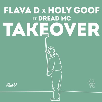 Takeover album by Charlotte Haining, Flava D, Holy Goof & Dread MC - Drum and Bass Cover Art
