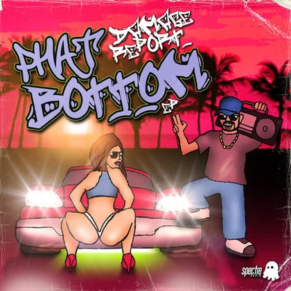 Phat Bottom album by Damage Report - Drum and Bass Cover Art