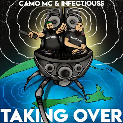 Taking Over album by Camo MC - Drum and Bass Cover Art