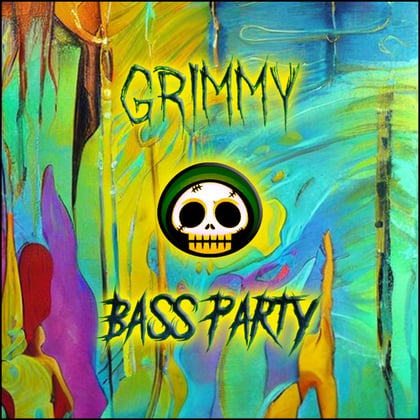Bass Party album by Grimmy - Drum and Bass Cover Art