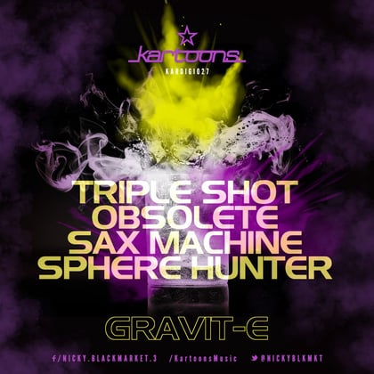 Triple Shot album by Gravit-E - Drum and Bass Cover Art