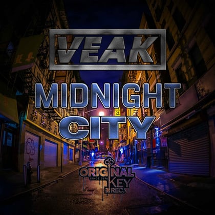 Midnight City album by Veak - Drum and Bass Cover Art