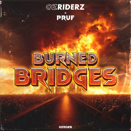 Burned Bridges album by Pruf - Drum and Bass Cover Art