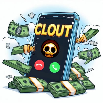 CLOUT album by Grimmy - Drum and Bass Cover Art