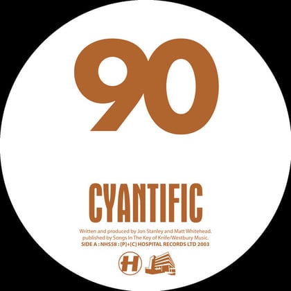 90 album by Cyantific - Drum and Bass Cover Art