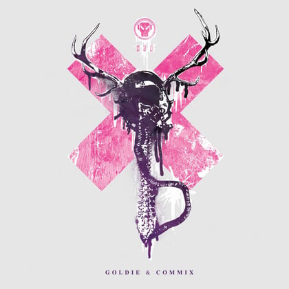 Envious/Justified album by Goldie & Commix - Drum and Bass Cover Art