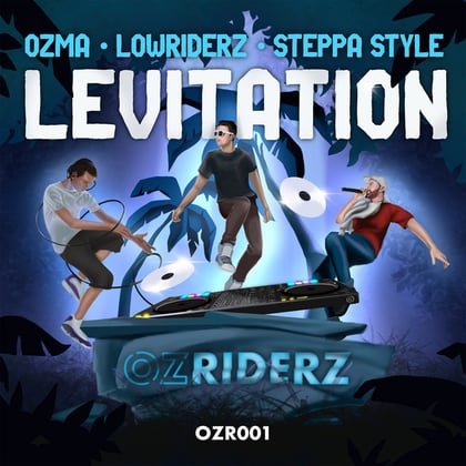 Levitation album by Ozma, Lowriderz & Steppa Style - Drum and Bass Cover Art