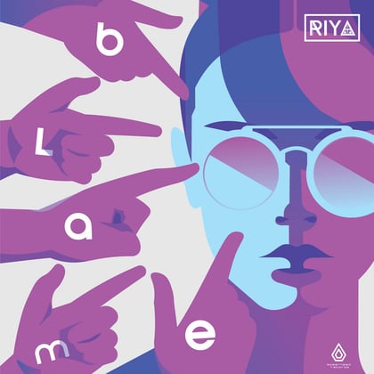 Blame EP album by Riya - Drum and Bass Cover Art