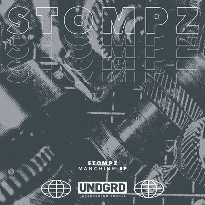 Manchine album by Stompz - Drum and Bass Cover Art
