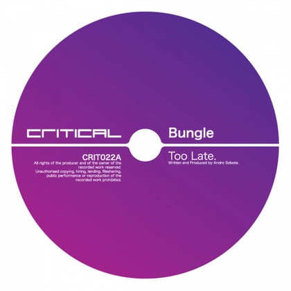 Too Late / Human Poison album by Bungle - Drum and Bass Cover Art