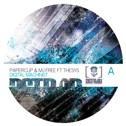 Digital Machinist / Monochrome Face album by Paperclip - Drum and Bass Cover Art