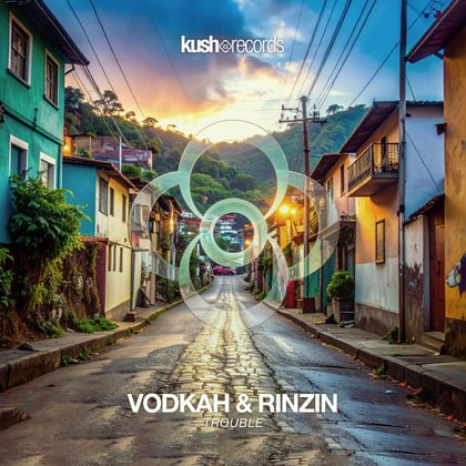 Trouble album by Vodkah - Drum and Bass Cover Art