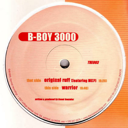 Original Ruff / Warrior album by B-Boy 3000 - Drum and Bass Cover Art