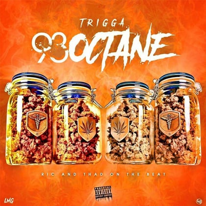 93 Octane album by Trigga - Drum and Bass Cover Art