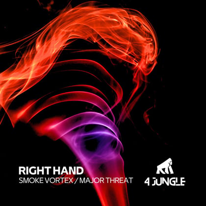 Smoke Vortex / Major Threat album by Right Hand - Drum and Bass Cover Art
