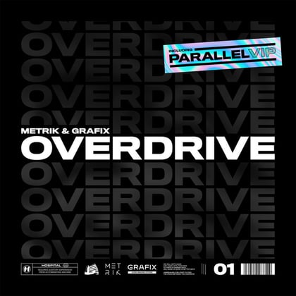 Overdrive / Parallel (VIP) album by Metrik & Grafix - Drum and Bass Cover Art