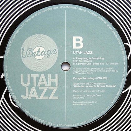 Everything Is Everything / Conrad Funk (Intro 12" version) album by Utah Jazz - Drum and Bass Cover Art