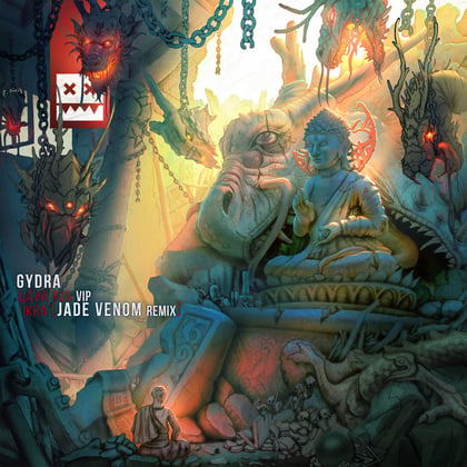 Lava Run VIP / Ikra (Jade Venom Remix) album by Gydra & Jade Venom - Drum and Bass Cover Art